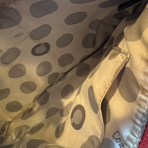 Coach Pebble Leather 9x6 Wristlet Purse - Picture 4 of 4